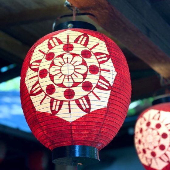 Lokta Lantern Shade, Screen-Printed — Lokta Paper & Stationery