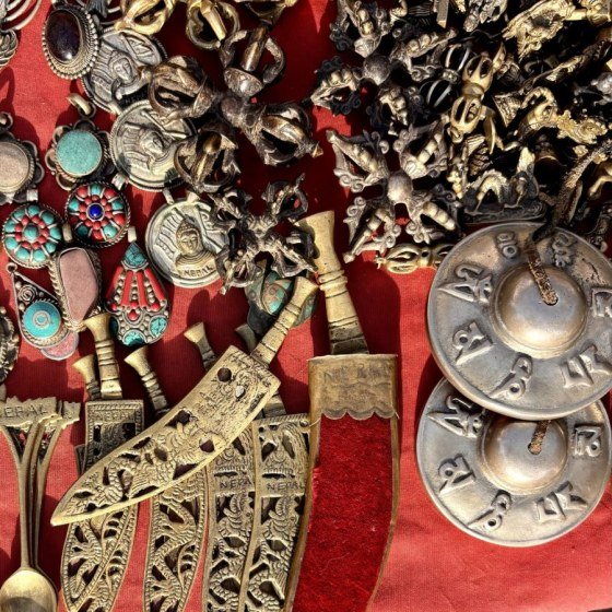 Tingsha Cymbals, Dragon Relief — Singing Bowls & Ritual